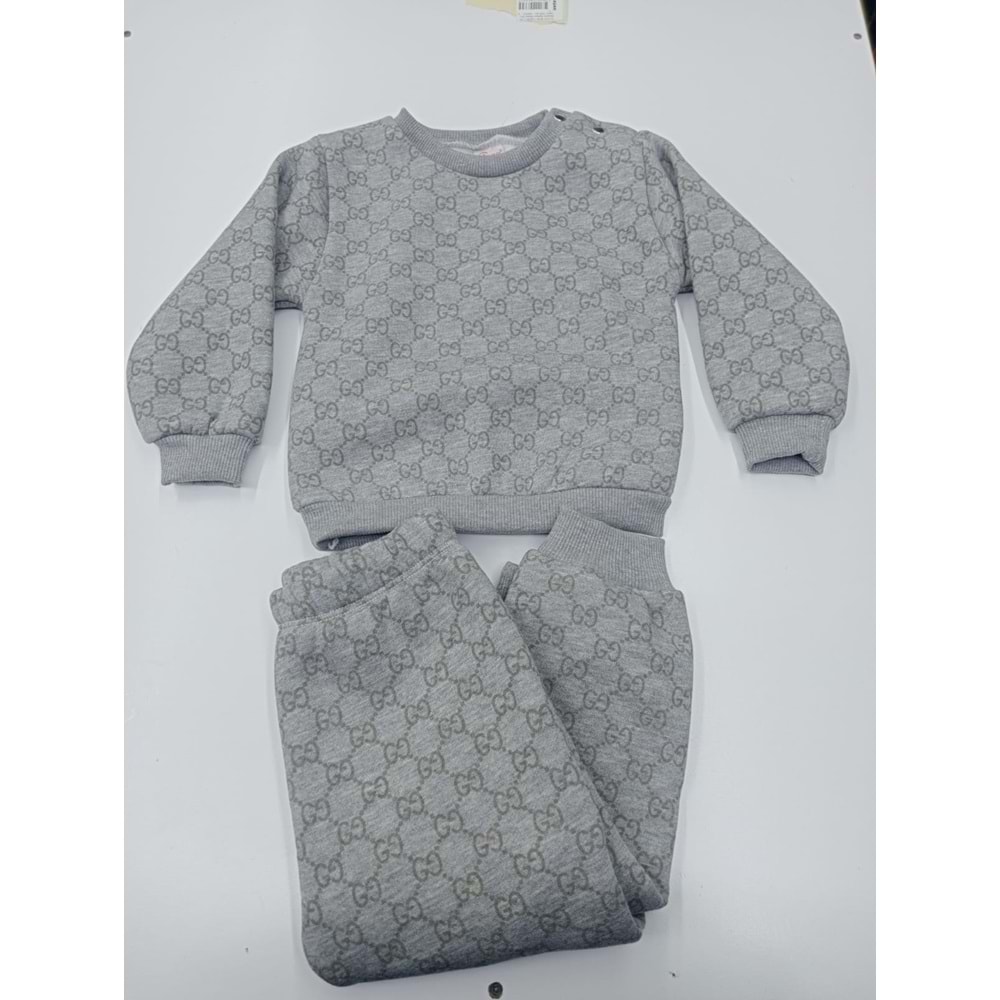 416672 Baskılı Üç İp Erkek Tk 9 Ay,12 Ay,18 Ay,2Y Erkek - FÜME - 9 AY