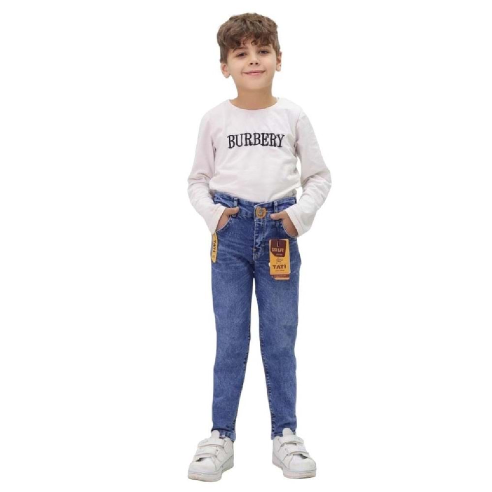 419607 ERKEK KOT PANT 5\8 YAŞ Erkek - MAVİ - 7-8 YAŞ