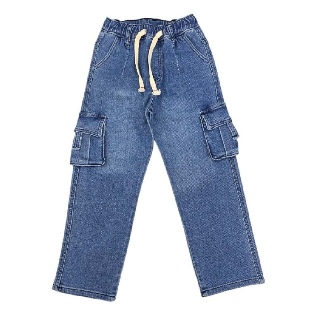 420284 BAGGY KOT PANTOLON 2Y,3Y,4Y,5Y Erkek - MAVİ - 3-4 YAŞ