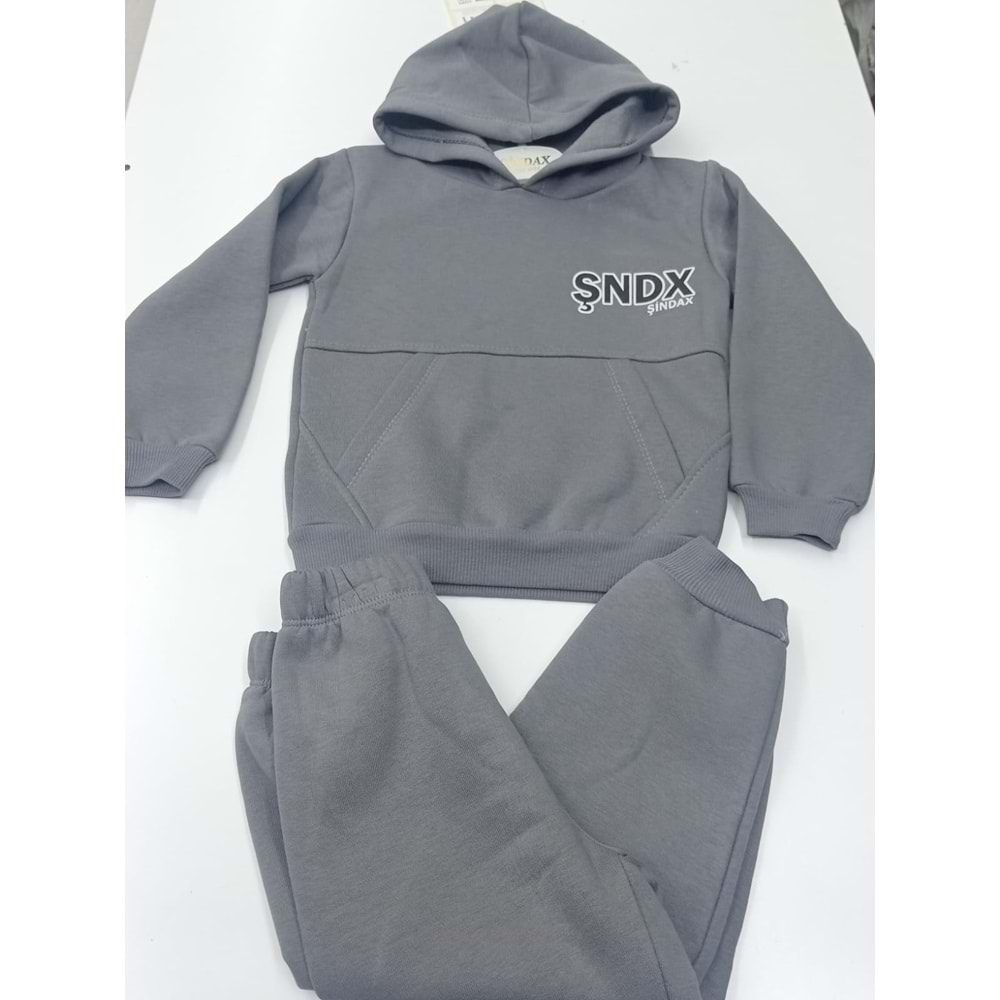 415834 BEBE TAKIMI Erkek İkili Takım 2Y,3Y,4Y,5Y Erkek - FÜME - 3-4 YAŞ