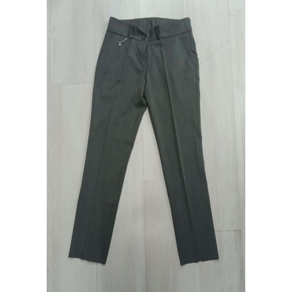 BAYAN KUMAŞ EN BOY LİKRALI 48/56 BEDEN - GRİ - 56