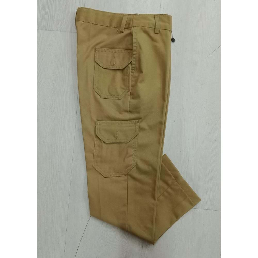 Bcg Keten Lastikli Garson Kargo Cep 9/11 Yaş - Camel - 9-10 Yaş