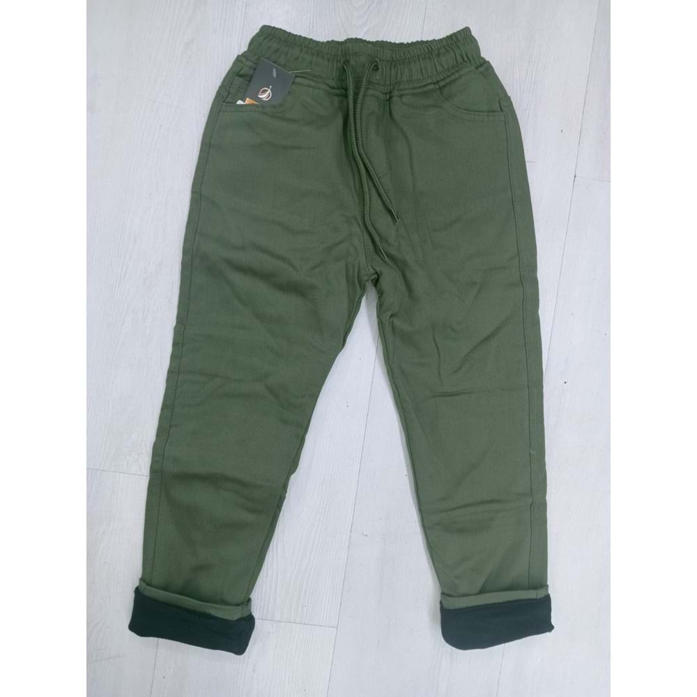 Bcg Canvas Tam Lastik Polarlı 11/16 Yaş - Haki - 12-13 Yaş