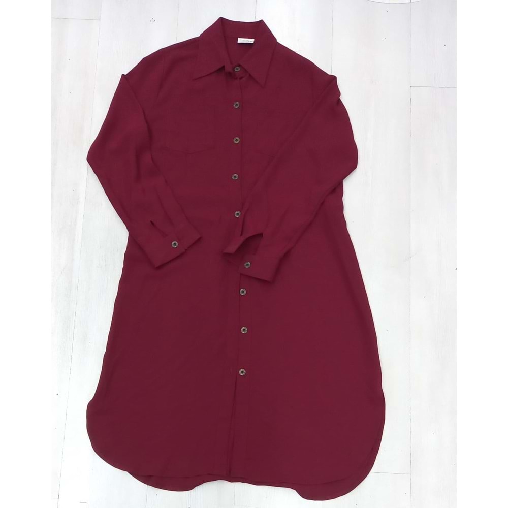 Ç.TOBB KIZ İHL JERACE TUNİK - BORDO - XXS