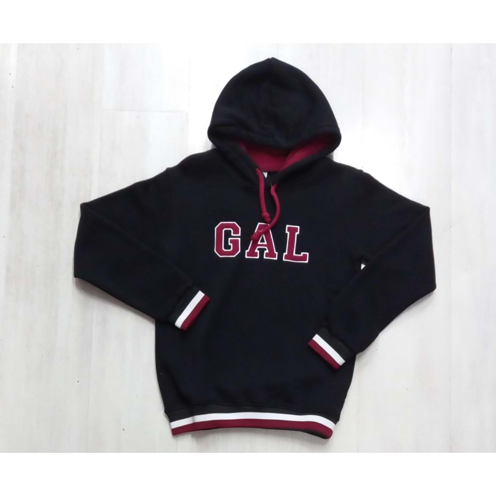 Bcg Gal lise Sweat Kapşonlu - SİYAH - 4XL