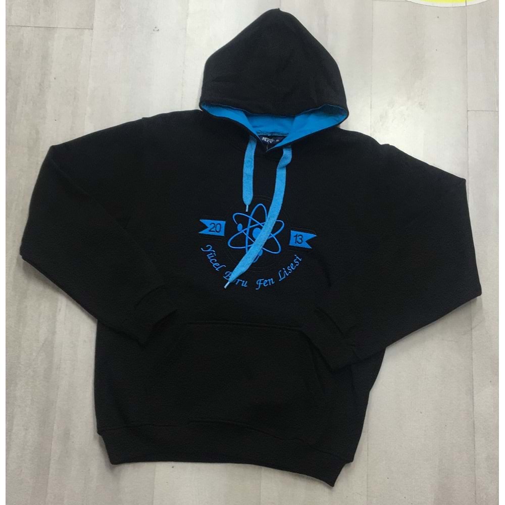 Bcg Yücel Boru Fen Lisesi Sweat Kapş. - Siyah - 4Xl