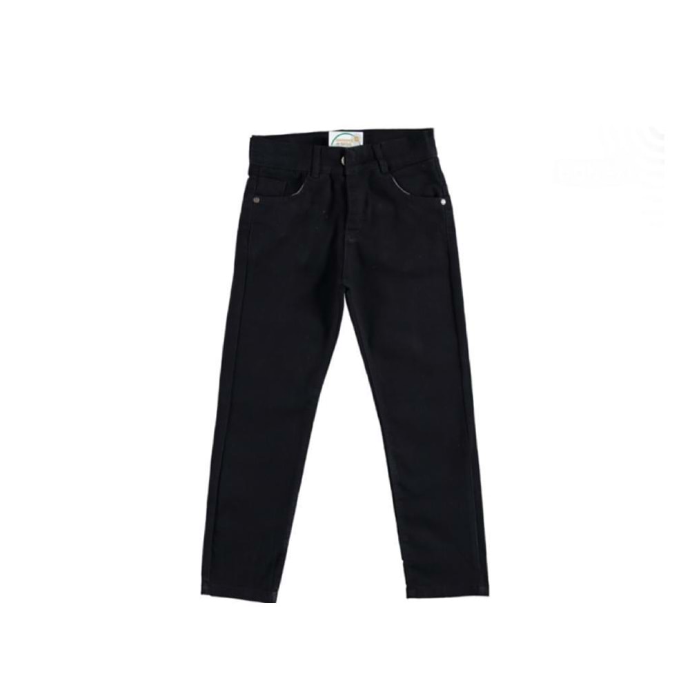 368131 Kemerli Ges Pantolon 12/16y - SİYAH - 14-15 YAŞ