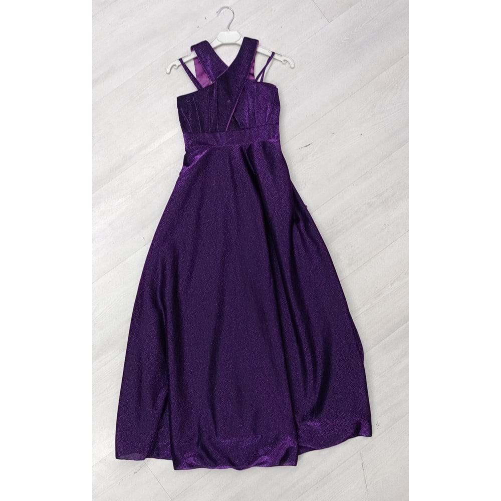 Prens 001 Abiye Elbise - MOR - 12-13 YAŞ