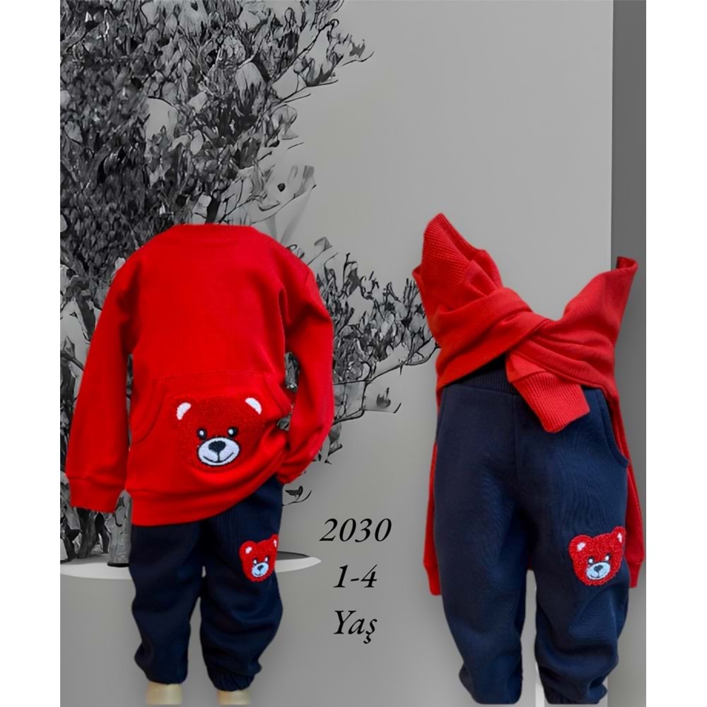 2030 Çocuk Kanguru Cepli Takım 1/4