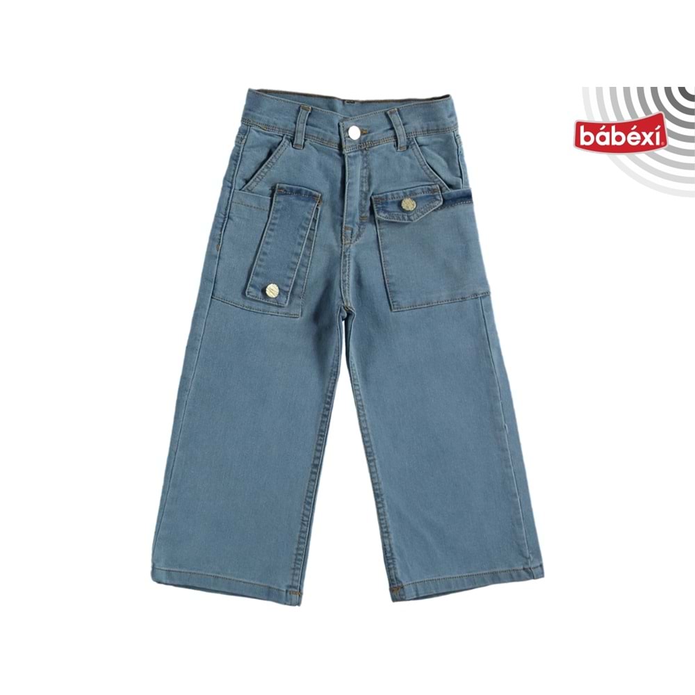 370224 KOT PANTOLON 5Y,6Y,7Y,8Y - AÇIK MAVİ - 7-8 YAŞ