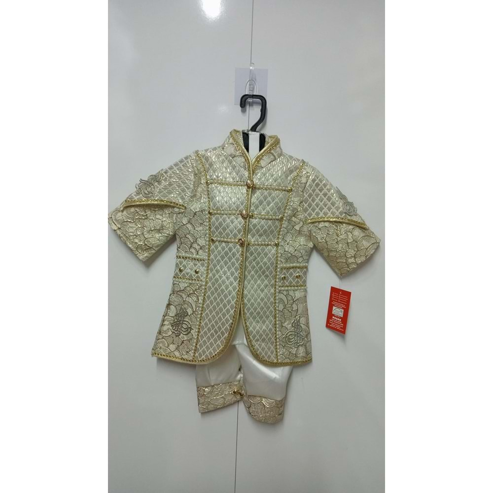 ERTUĞRUL TUĞRALI BEBE KAFTAN TAKIMI - GOLD - 0-1 YAŞ