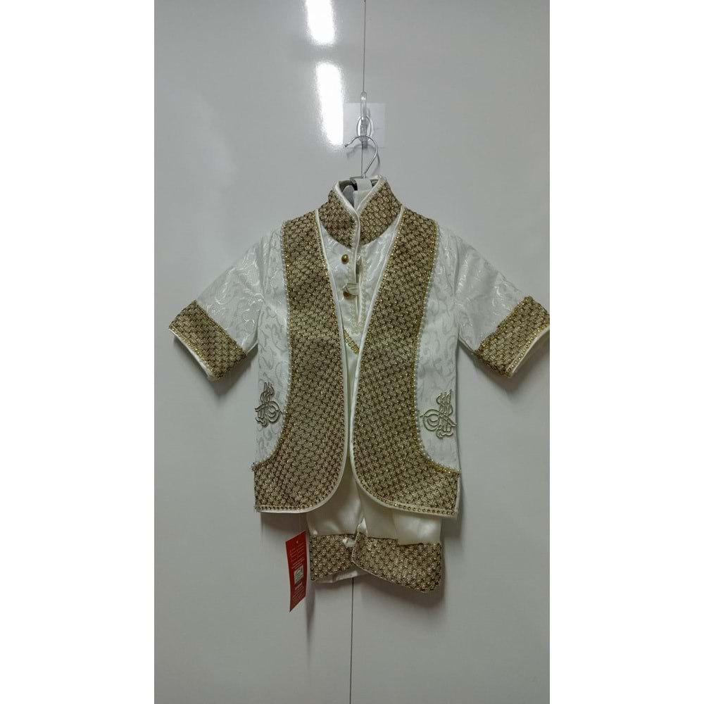 EKO LAZE BEBE KAFTAN TAKIMI 1/4 YAŞ - GOLD - 0-1 YAŞ