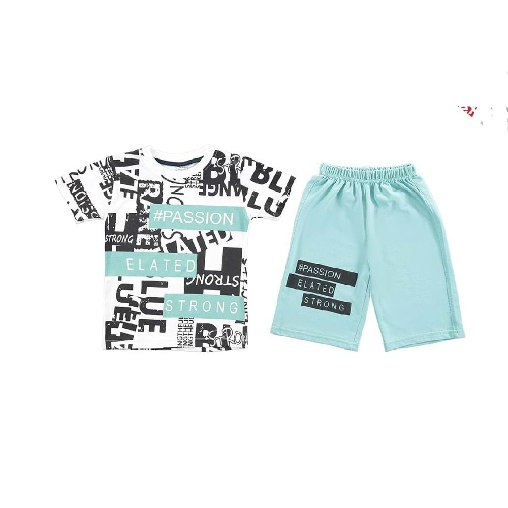 402668 Kaprili Takım 2Y,4Y,6Y,8Y - SU YEŞİLİ - 1-2 YAŞ