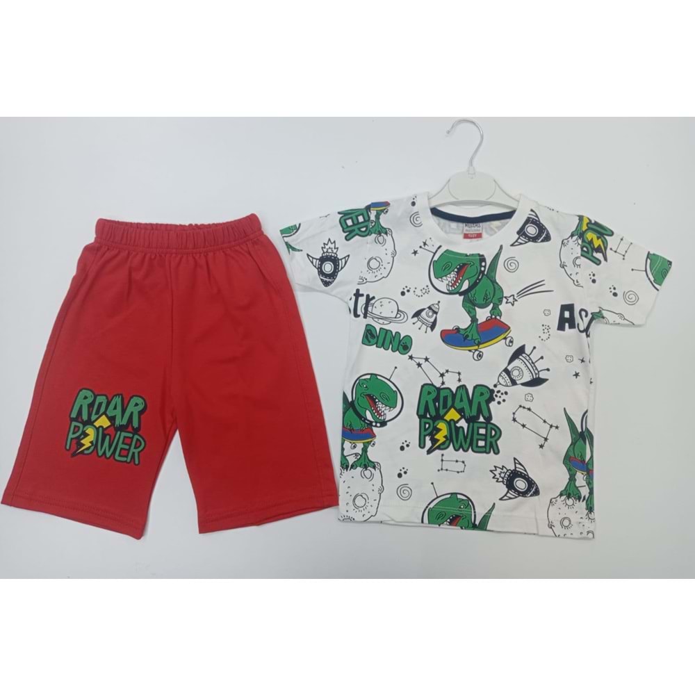 402667 Kaprili Takım 2Y,4Y,6Y,8Y - KIRMIZI - 7-8 YAŞ