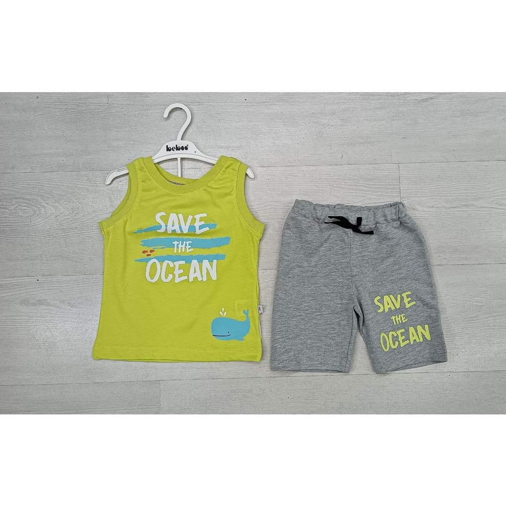 404464 SAVE THE OCEAN TK 2Y,3Y,4Y,5Y - SU YEŞİLİ - 4-5 YAŞ