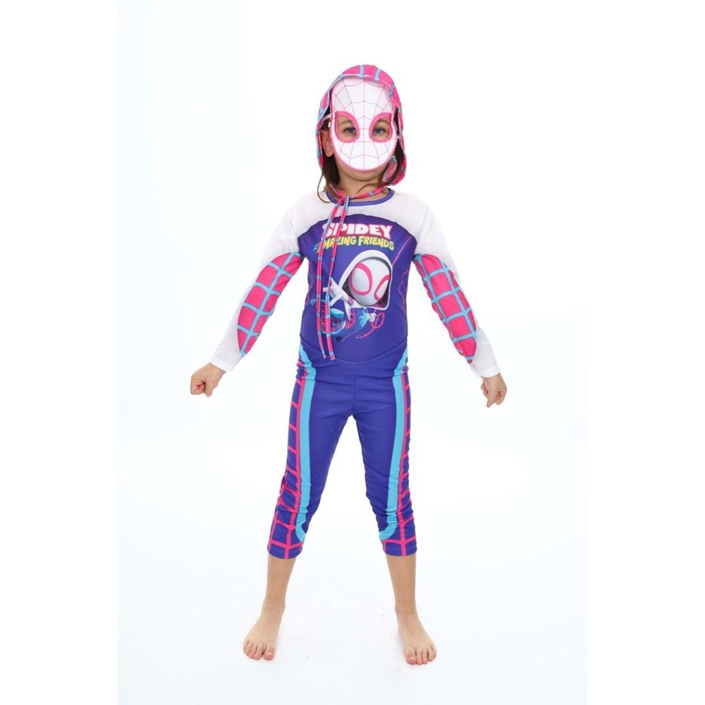 Kassız Kostüm 3 Parça - MOR - 7-8 YAŞ