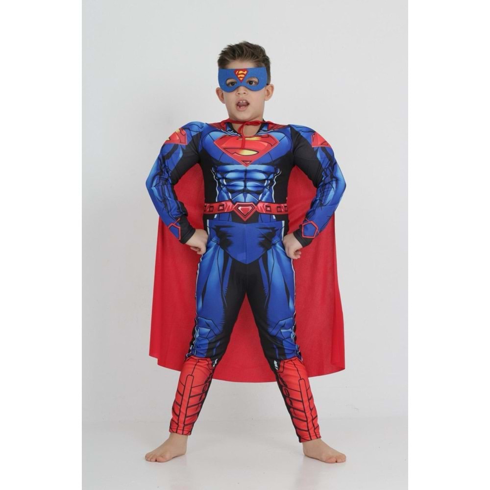 Kaslı Kostüm 3 Parça - MAVİ - 9-10 YAŞ