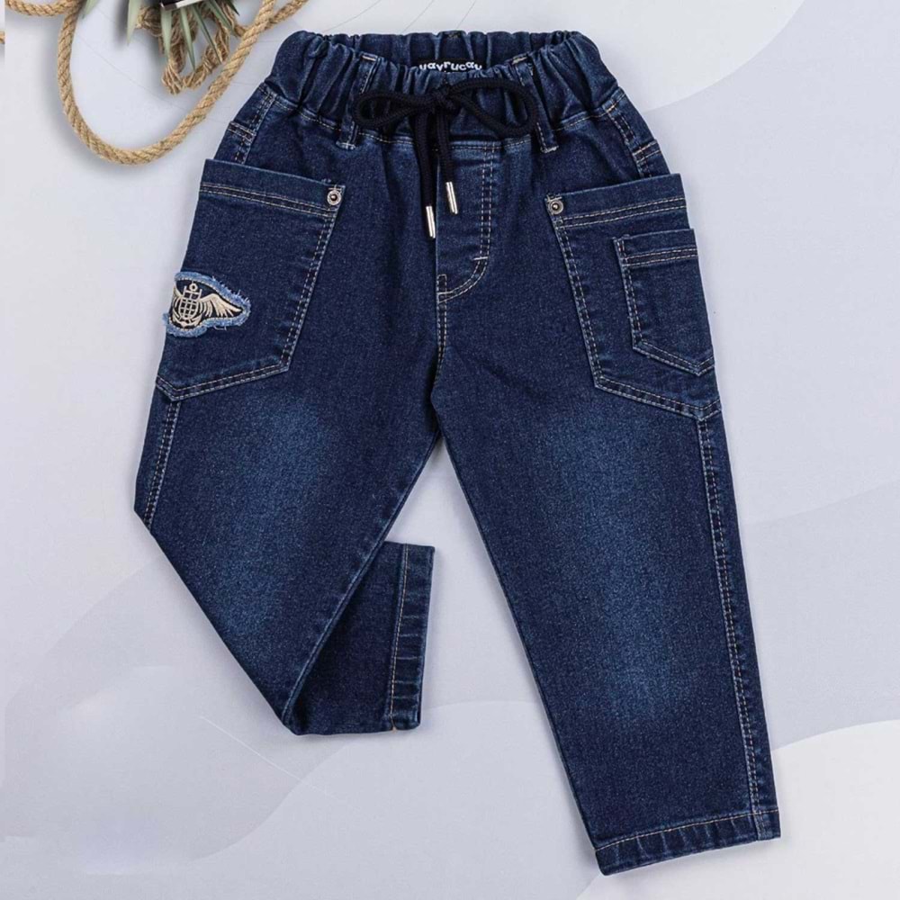 YAVRU5358 YAVRU5358 PANTOLON KOT ERKEK 8-12 YAŞ - LACİVERT - 12-13 YAŞ