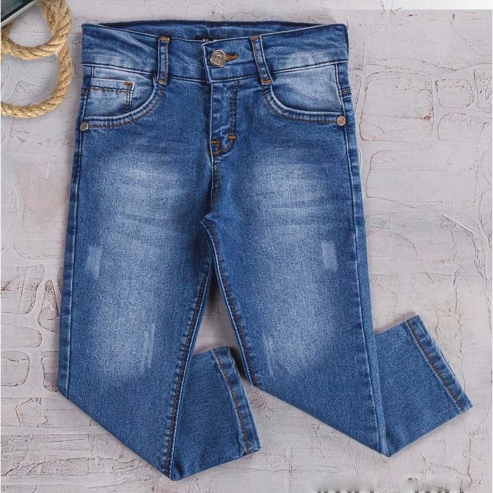 YAVRU5203 YAVRU5203 PANTOLON 8-12 YAŞ ERKEK KOT PNT - MAVİ - 10-11 YAŞ