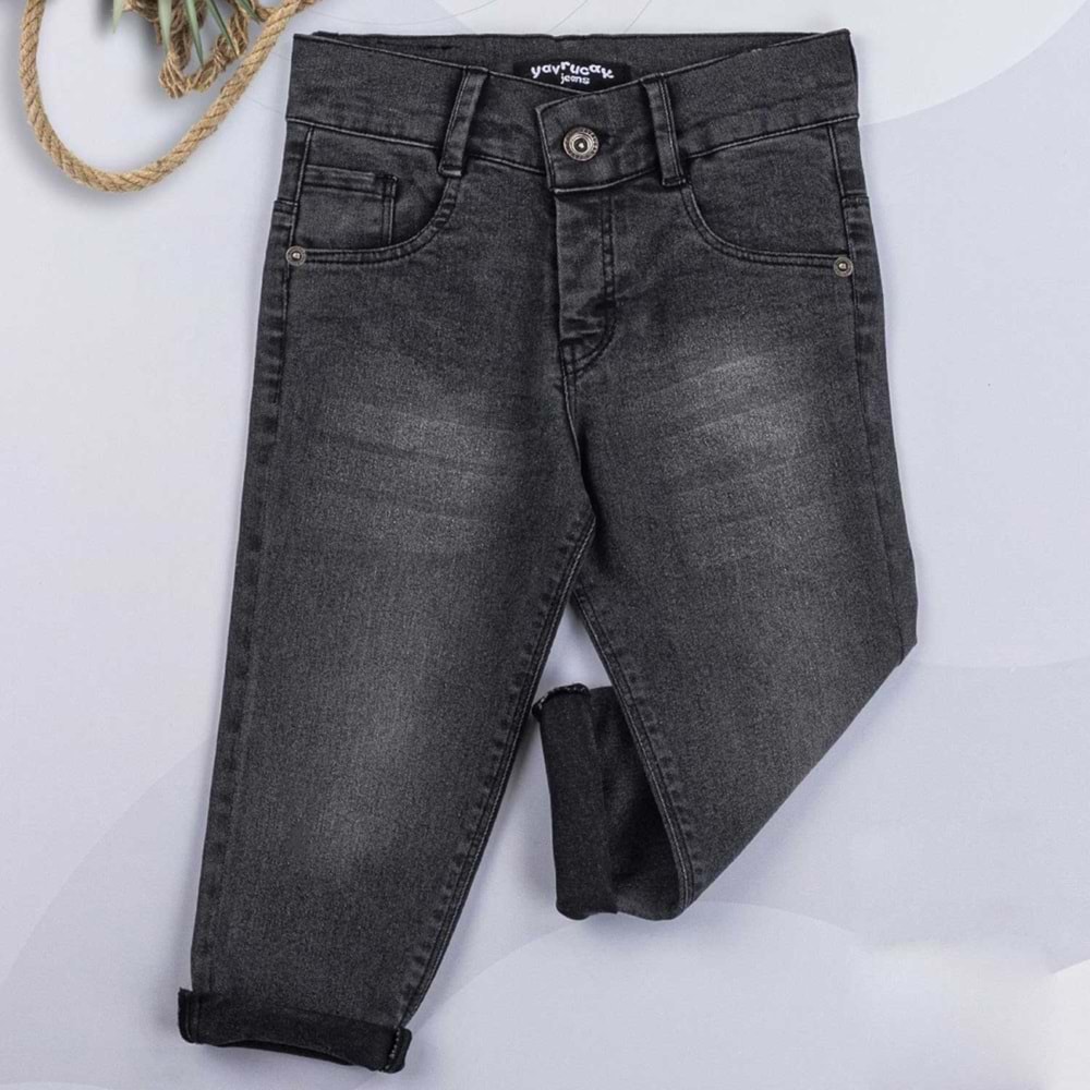 YAVRU5200 YAVRU5200 PANTOLON 8-12 YAŞ ERKEK KOT PNT - SİYAH - 7-8 YAŞ