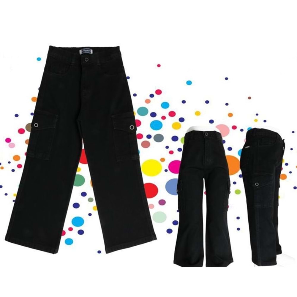 1111252302 13/16 YAŞ 66872-KIZ KOT PANTOLON