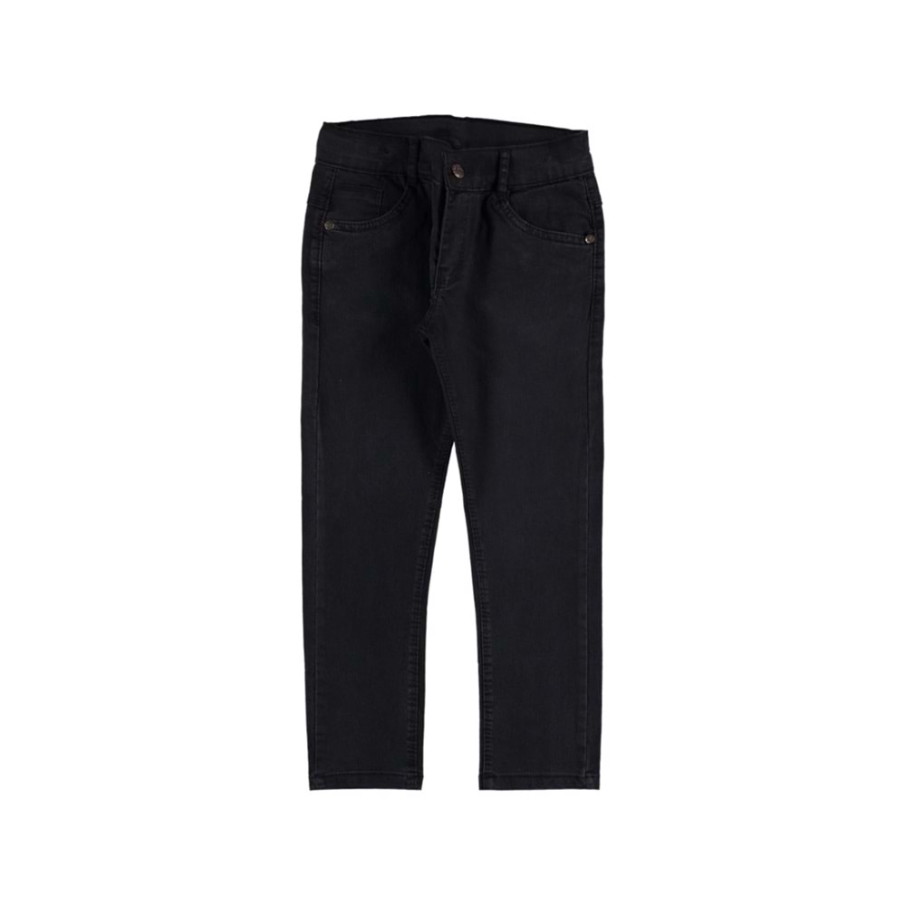 166850 SİYAH YIPRATMALI ERKEK KOT PANTOLON 3/7 YAŞ - SİYAH - 3-4 YAŞ