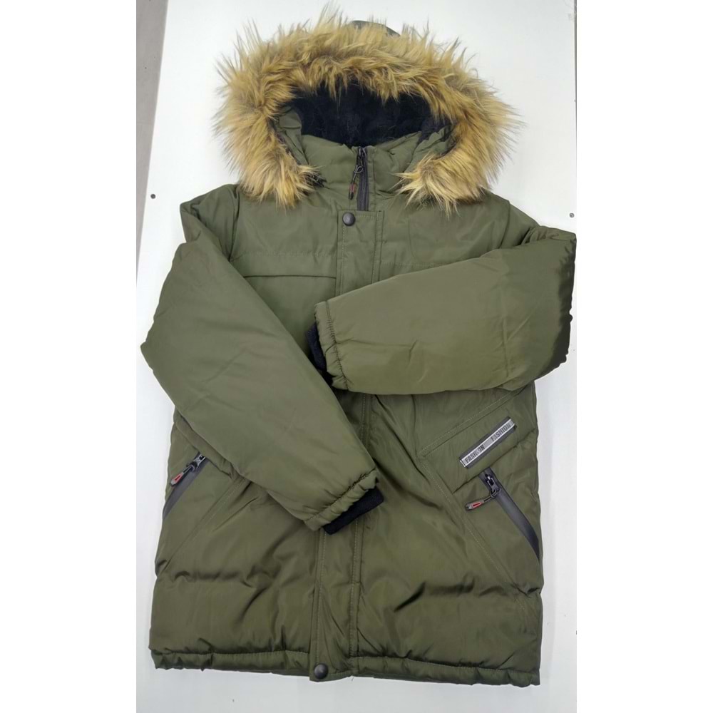 409103 Çocuk Mont 12/15 YAŞ - YEŞİL - 13-14 YAŞ