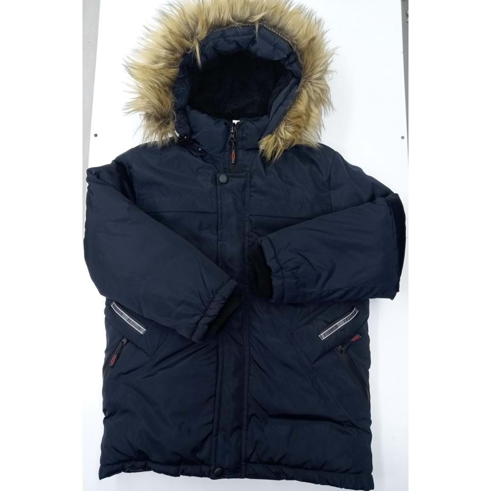 409102 Çocuk Mont 9/12 YAŞ - LACİVERT - 9-10 YAŞ