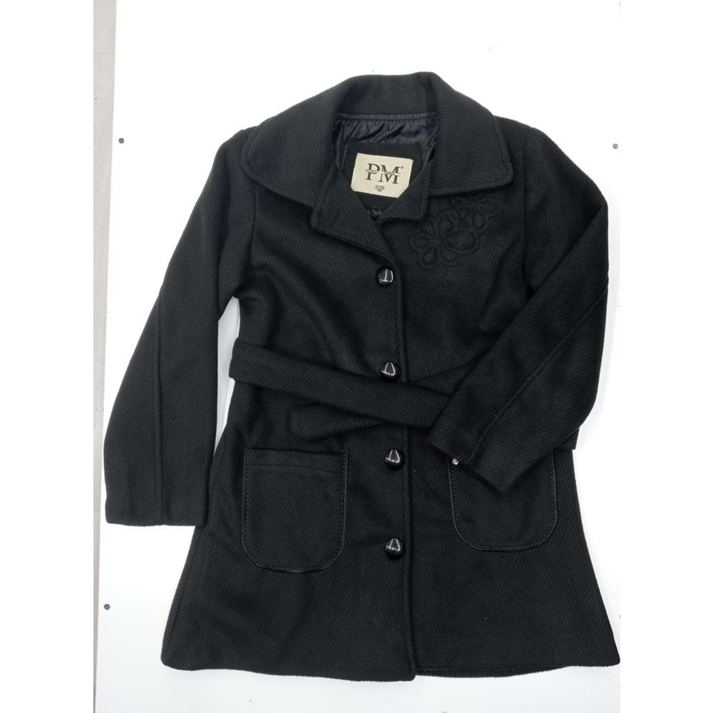 160416 KAŞE KIZ KABAN 10/13 YAŞ - SİYAH - 12-13 YAŞ