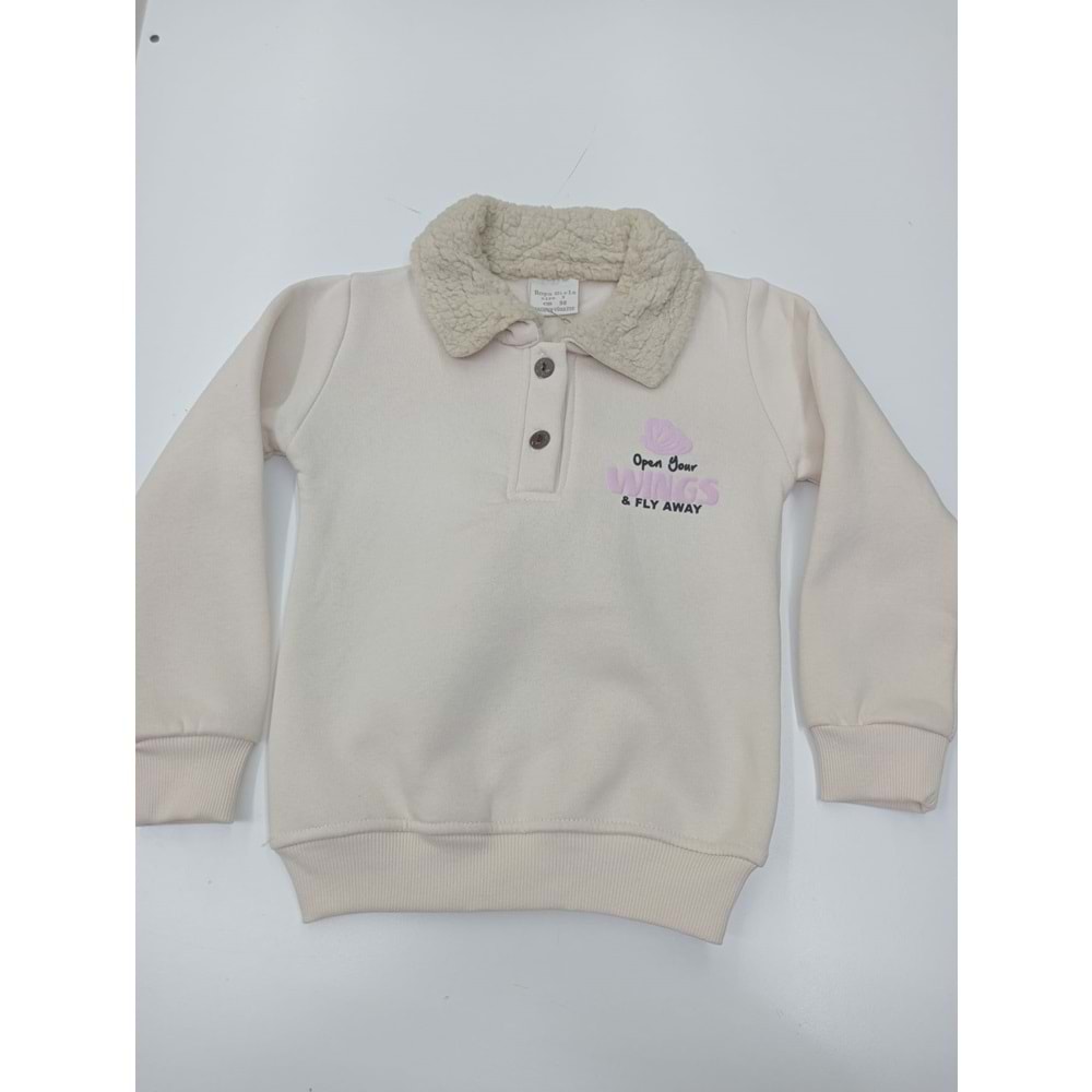 414692 Kız Çocuk Sweat 3Y,4Y,5Y,6Y Kız - KREM - 2-3 YAŞ