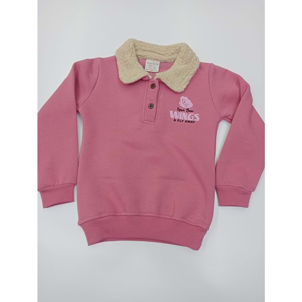 414692 Kız Çocuk Sweat 3Y,4Y,5Y,6Y Kız - PEMBE - 2-3 YAŞ