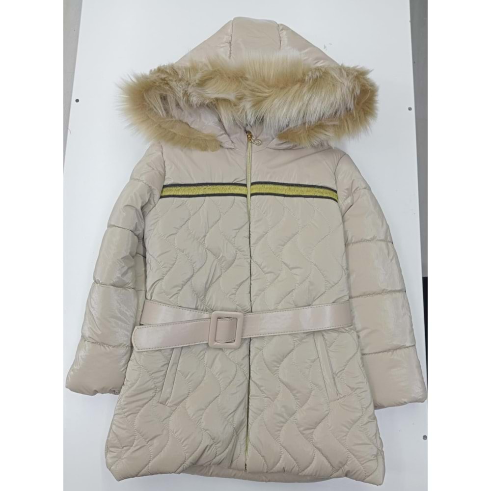 SİMLİ ŞERİT MONT KIZ 7/10 YAŞ - KREM - 8-9 YAŞ