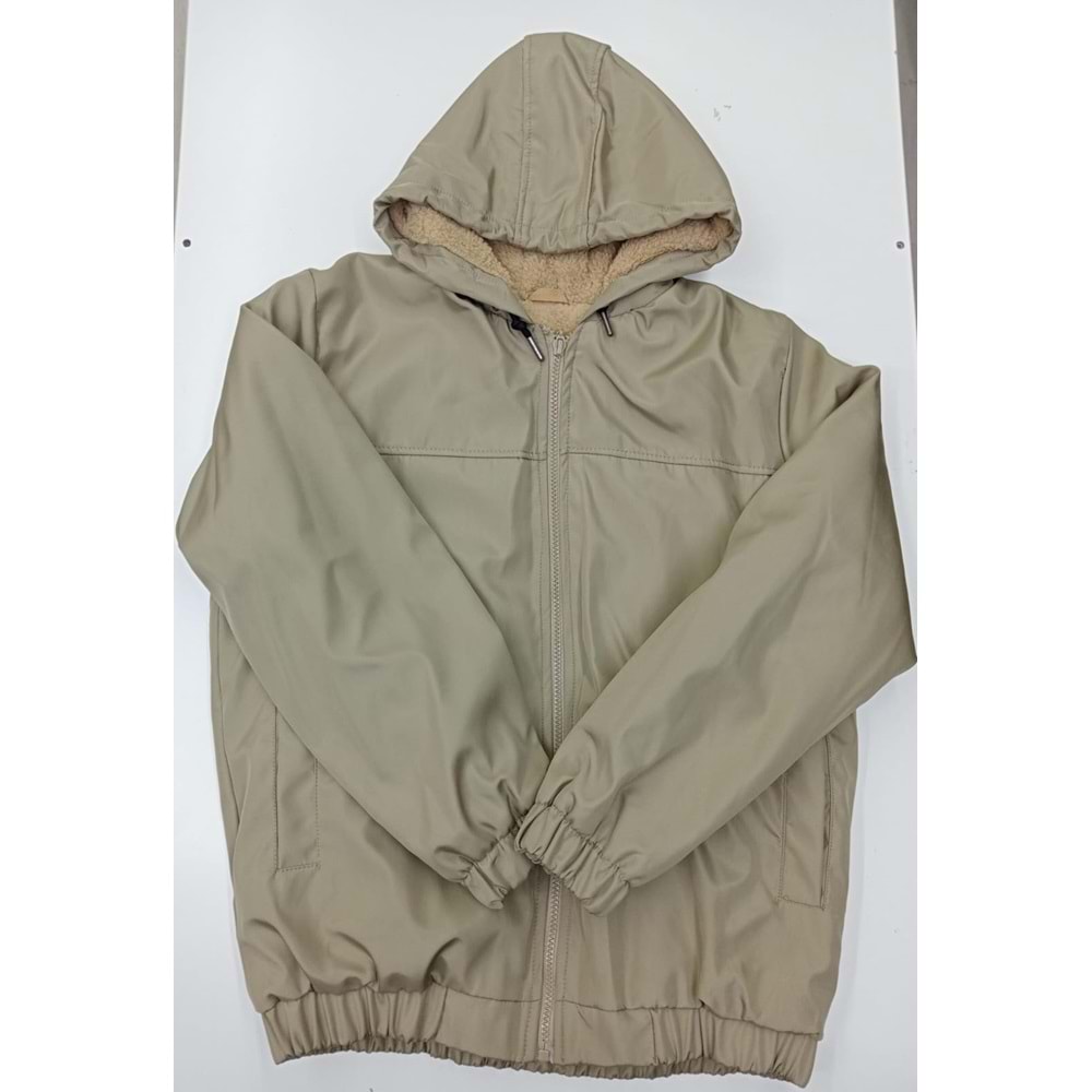 LASTİKLİ MONT ERKEK 13/16 YAŞ - KREM - 13-14 YAŞ