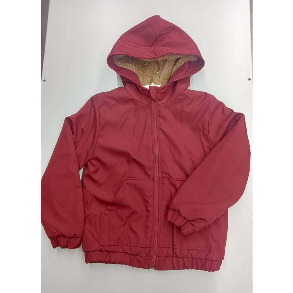 63536 KOLU LASTİKLİ MONT ERKEK 7/10 YAŞ - BORDO - 8-9 YAŞ