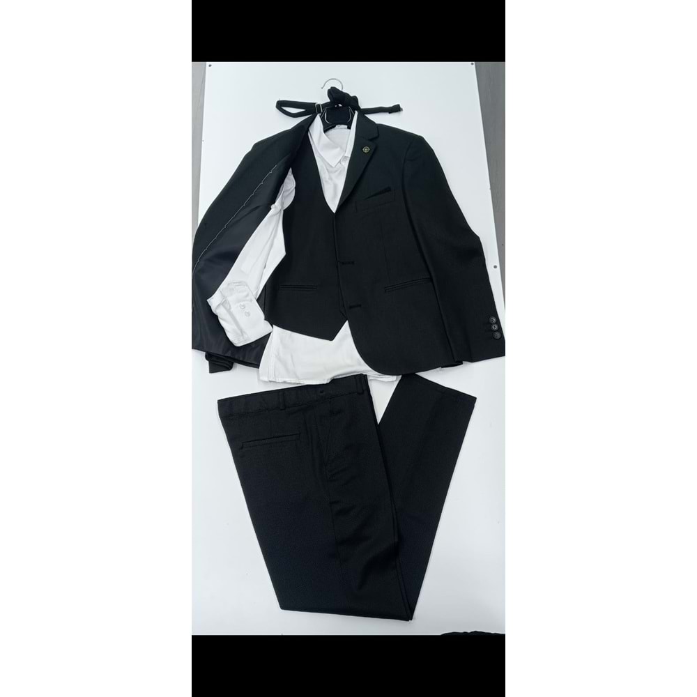 5781 10\14 yaş safir ceketli tam takım - SİYAH - 9-10 YAŞ