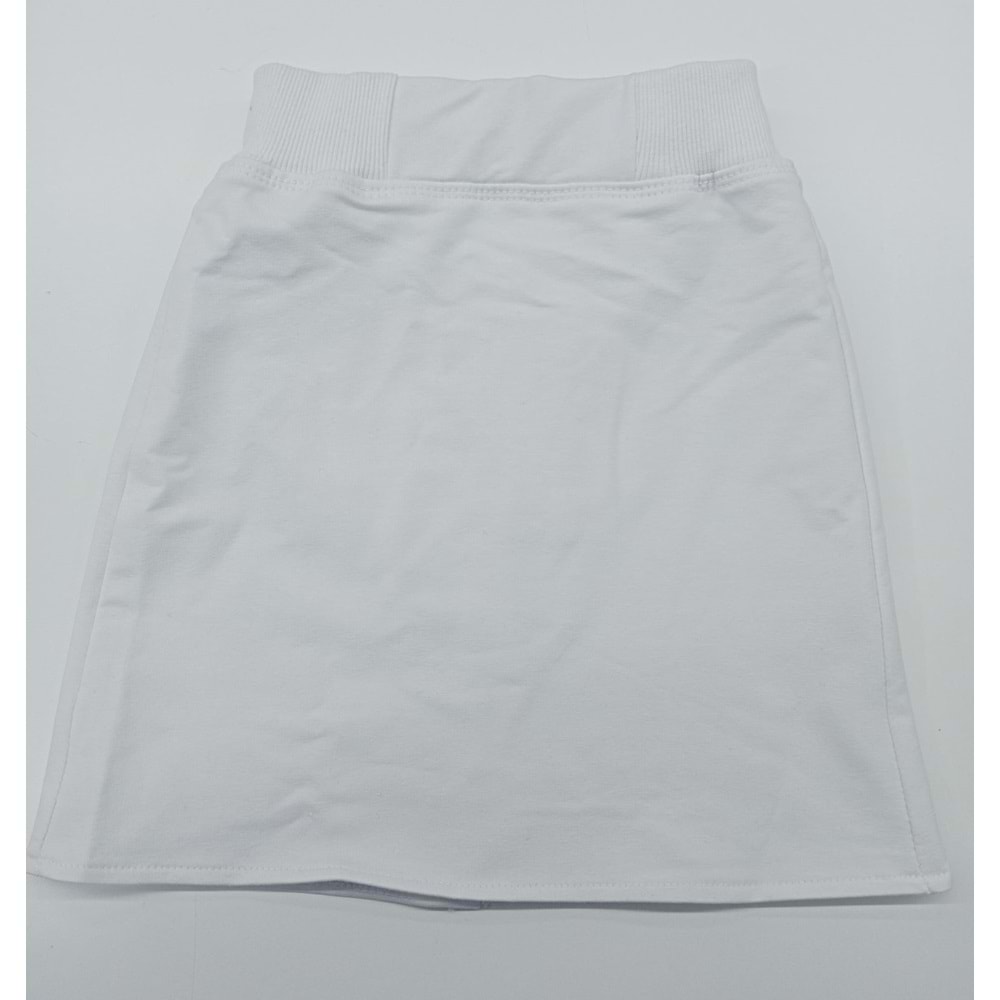 İLKOKUL RİBİNAL PENYE ETEK - BEYAZ - 6-7 YAŞ