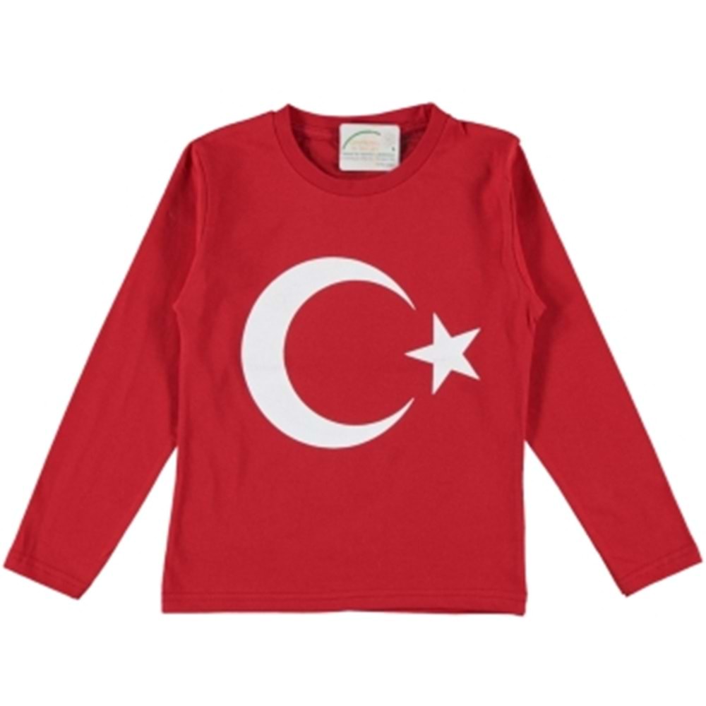 170641 AYYILDIZ BASKILI SWEAT 14/17 YAŞ