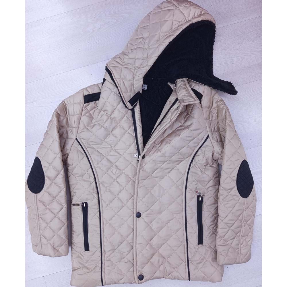 1049 ERKEK FERMUARLI MONT 10/13 YAŞ - KREM - 11-12 YAŞ