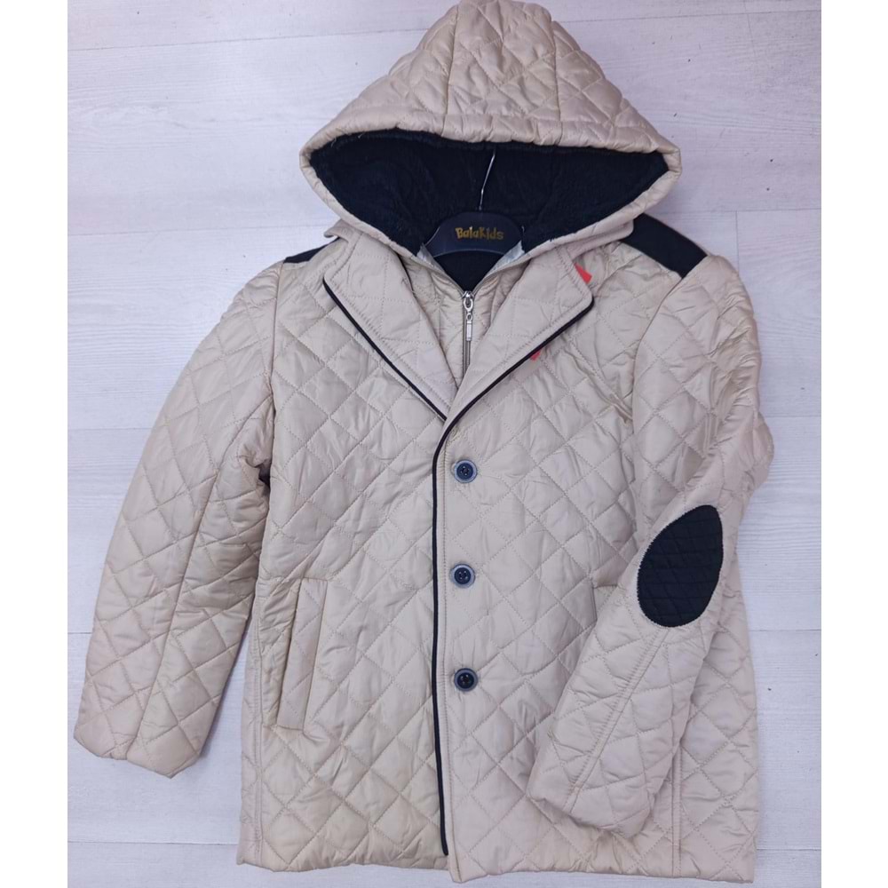 104 ERKEK DÜĞMELİ MONT 10/13 YAŞ - BAŞAK ÇOCUK GİYİM - KREM - 10-11 YAŞ - BSK41X00010971-KREM-10-11 YAŞ