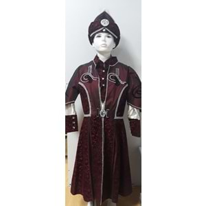 Bcg 5-Kalamazi Tuğra Kaftan 5/12 Yaş - Bordo - 10-11 Yaş