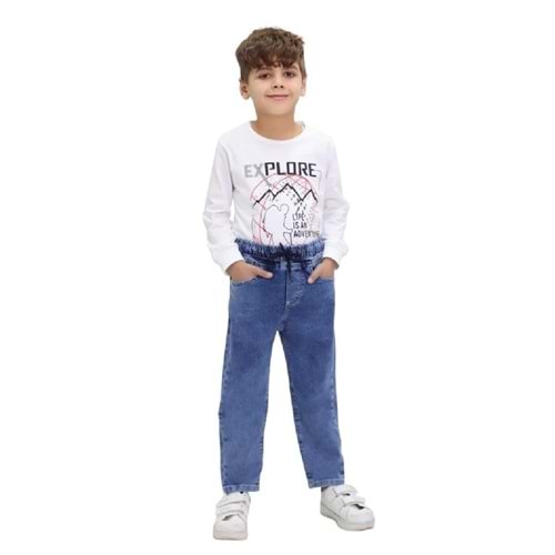 419627 ERKEK KOT PANT 9Y,10Y,11Y,12Y Erkek - MAVİ - 8-9 YAŞ