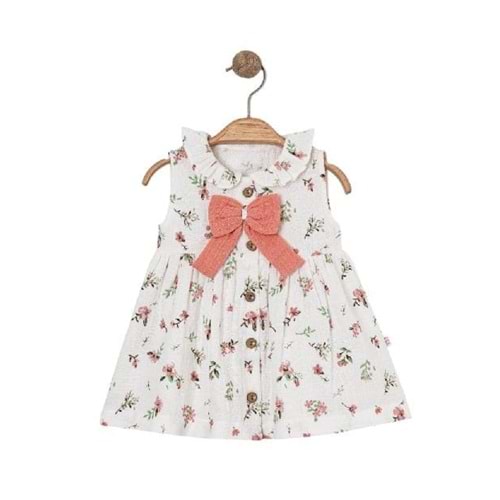 425325 Önden Açık Elbise 6 Ay,9 Ay,12 Ay,18 Ay,2Y Kız - PEMBE - 12 AY