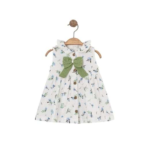 425325 Önden Açık Elbise 6 Ay,9 Ay,12 Ay,18 Ay,2Y Kız - YEŞİL - 1-2 YAŞ
