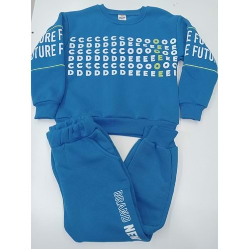 415757 Future Baskılı Kıl Biyeli Erkek Takım 5Y,6Y,7Y,8Y Erkek - MAVİ - 4-5 YAŞ