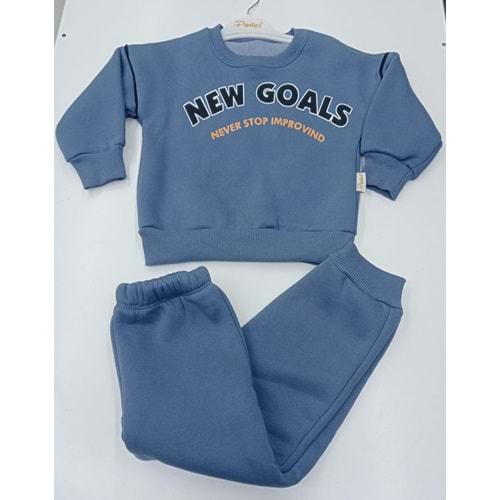 414733 BEBE TAKIMI İkili takım 3Y,4Y,5Y,6Y Erkek - MAVİ - 4-5 YAŞ