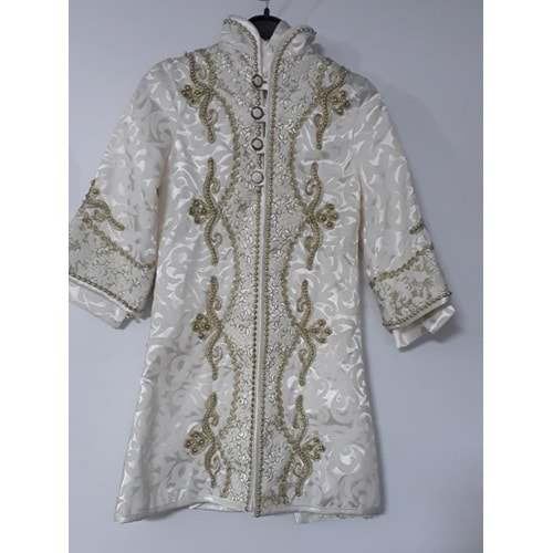 Bcg 7-Kalamazi Taşlı Kaftan 5/12 Yaş - Krem - 10-11 Yaş