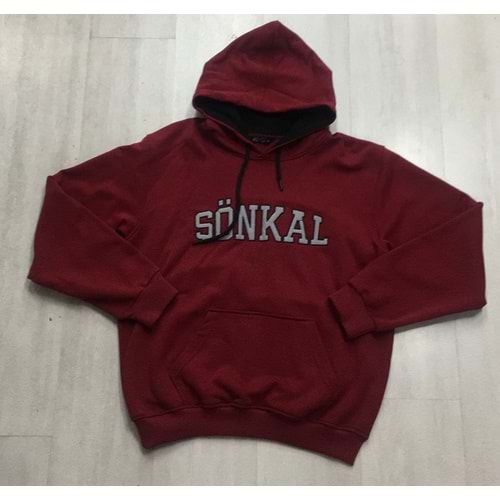 Bcg Şönkal Lisesi Sweat Kapşonlu - Bordo - Xl