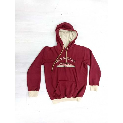 Bcg M.Necati Orta Kapş. Sweat - BORDO - 11-12 YAŞ