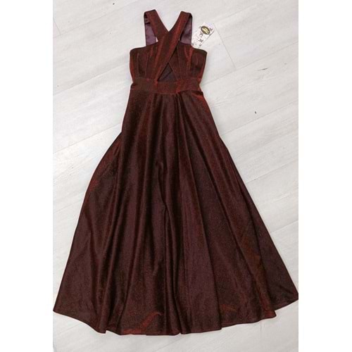 Prens 001 Abiye Elbise - BORDO - 10-11 YAŞ