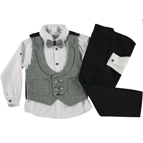 377191 Yelek Takım 9Y,10Y,11Y,12Y Erkek - YEŞİL - 11-12 YAŞ